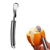 Orange Citrus Peelers Stainless Steel Slicer Cutter Peeler Remover