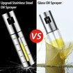 Stainless Steel Fuel Injector Cooking Oil Bottle Mist Spray Olive Oil Glass Spray Bottle