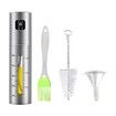 Stainless Steel Fuel Injector Cooking Oil Bottle Mist Spray Olive Oil Glass Spray Bottle