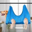 Dog Cat Grooming Hammock Helper, Pet Bathing Grooming Hammock Soft and Comfortable Bags for Bathing Washing Grooming, Blue,1 Pack,Size(S)