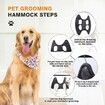 Dog Cat Grooming Hammock Helper, Pet Bathing Grooming Hammock Soft and Comfortable Bags for Bathing Washing Grooming, Gray,1 Pack,Size(L)