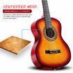 Melodic 34'' Kids Acoustic Guitar 6 Strings Tuner Cutaway Wooden Kids Gift Sunburst