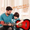 Melodic 34inch Kids Acoustic Guitar 6 Strings Tuner Cutaway Wooden Kids Gift Red