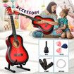 Melodic 34inch Kids Acoustic Guitar 6 Strings Tuner Cutaway Wooden Kids Gift Red