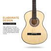 Melodic 38 Inch Folk Dreadnought Acoustic Guitar Pack Classical Cutaway Natural Wood