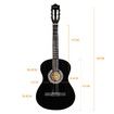 Melodic 38 Inch Folk Dreadnought Acoustic Guitar Pack Classical Cutaway Black