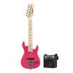 Melodic 30 Inch Children Kids Electric Musical Instrument Guitar w/ 5W Amp Picks Gig Bag Pink