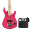 Melodic 30 Inch Children Kids Electric Musical Instrument Guitar w/ 5W Amp Picks Gig Bag Pink