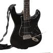 Full-Size Electric Guitar 39 inch with Bonus Amplifier Black Melodic