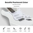 Melodic Stratocaster SSS Electric Guitar with 15W Amplifier Dakota White