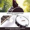 Melodic 5 String Banjo Beginner Banjo Music Instrument w/ String Picks 20 Frets 12 Brackets