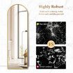 Arch Full Length Mirror Body Free Standing Floor Bedroom Hallway Leaning Makeup Vanity Dressing HD Glass Gold Metal Stand 50x2x160cm