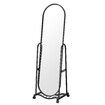 Full Length Mirror with Wheels Free Standing Hanging Floor Wall Mounted Arch Metal Bedroom Hallway Adjustable Angle Dressing Makeup Storage