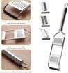 Multipurpose Vegetable Slicer, Handheld Vegetable Slicer, 3 in 1 Multifunctional Grater