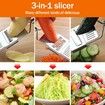 Multipurpose Vegetable Slicer, Handheld Vegetable Slicer, 3 in 1 Multifunctional Grater