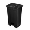 68L Rubbish Bin Kitchen Compost Dustbin Garbage Trash Waste Recycling Can Pedal Garden Home Office Large Plastic Black