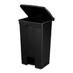 68L Rubbish Bin Kitchen Compost Dustbin Garbage Trash Waste Recycling Can Pedal Garden Home Office Large Plastic Black