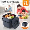 7L Rubbish Waste Bin Kitchen Trash Compost Dustbin Garbage Can Food Recycling Caddy Countertop Table Organic Separation