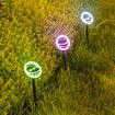 2x12LED 45-Degree Rotatable Head Efficient Solar Lawn Light  Adjustable  2V 40mAh Automatic Light Control Sustainable Outdoor Lighting Yard Garden