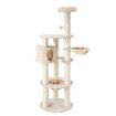 174cm Cat Tree Tower Scratching Post House Furniture Stand Scratcher Pole Cave Condo Play Climbing Castle Hammock Platform