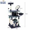 143cm Cat Tree Tower House Scratching Post Scratcher Furniture Stand Pole Cave Condo Climbing Play Castle Frame Gym Hammock