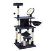 143cm Cat Tree Tower House Scratching Post Scratcher Furniture Stand Pole Cave Condo Climbing Play Castle Frame Gym Hammock