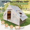 Inflatable Air Tent Blow Up Party Camping 4 Person Glamping Family 4 Season Winter Outdoor XL Easy Setup Sun Water Proof Oxford Pump 3x2x2.1m