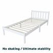 Bed Frame Wooden Mattress Base Single Size Solid Timber Pine Wood White Bedroom Furniture