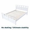 Bed Frame Wooden Mattress Base Double Size Solid Timber Pine Wood White Bedroom Furniture