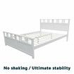 Bed Frame Wooden Mattress Base Queen Size Solid Timber Pine Wood White Bedroom Furniture