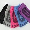 Portable Yoga Glove Sock Set Sweat-absorbing Non Slip Sports Five-toed Socks High Quality Half Finger Gloves Color Purple