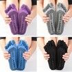 Portable Yoga Glove Sock Set Sweat-absorbing Non Slip Sports Five-toed Socks High Quality Half Finger Gloves Color Grey