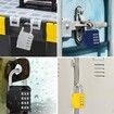 Combination Lock,4 Digit Combination Padlock Outdoor,School Lock,Gym Lock (Yellow)