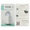 Combination Lock,4 Digit Combination Padlock Outdoor,School Lock,Gym Lock (Silver)