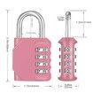 Combination Lock,4 Digit Combination Padlock Outdoor,School Lock,Gym Lock (Pink)