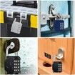 Combination Lock,4 Digit Combination Padlock Outdoor,School Lock,Gym Lock (Black)