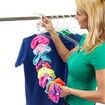 Sock Laundry Tool and Storage Hanger for Washing Drying and Storing Paired Socks, Clips and Locks 1 Pack