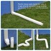 White 2-Pack Rain Gutter Downspout Extensions Flexible,Drain Downspout Extender,Down Spout Drain Extender,Gutter Connector Rainwater Drainage,Extendable from 21 to 60 Inches