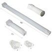 White 2-Pack Rain Gutter Downspout Extensions Flexible,Drain Downspout Extender,Down Spout Drain Extender,Gutter Connector Rainwater Drainage,Extendable from 21 to 60 Inches