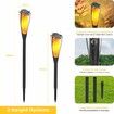 4Pack Solar Flame Torch,Outdoor Lights with Flickering Flame, Waterproof Solar Lights for Garden Decor Pathway Patio Yard