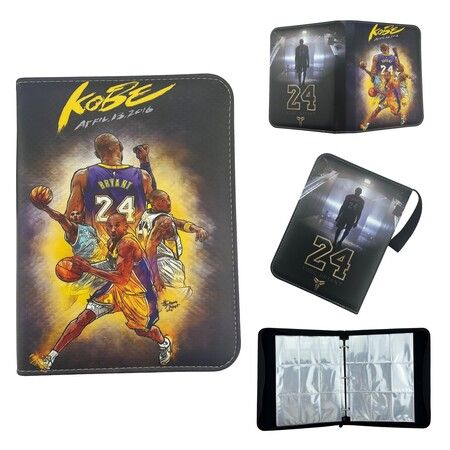 NBA LA Lakers kobe bryant Card Binder for Cards Binder 4-Pocket, 400 Pockets Trading Card Games Collection Binder