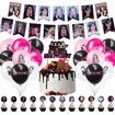 46pcs BLACKPINK Cake Toppers Cupcake Toppers Cake Decorations,BLACKPINK Birthday Party Supplies Decorations