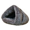 Pet Tent Cave Bed for Small Medium Puppies Kitty Dogs Cats Pets Sleeping Bag Thick Fleece Warm Soft Dog Bed(Grey-L)