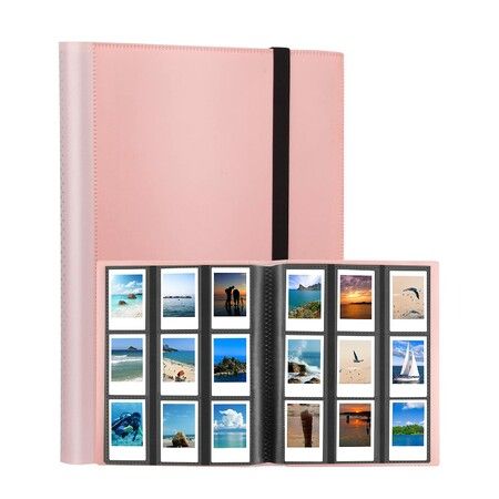 432 Pockets Photo Album for Fujifilm Instax Mini Camera,Polaroid Camera,for Fujifilm Instax Mini 11 12 9 40 Evo Liplay 8 7+ Instant Camera,Photo Album for Polaroid Kodak HP Zink 2x3" Photo (Pink)