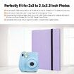 432 Pockets Photo Album for Fujifilm Instax Mini Camera,Polaroid Camera,for Fujifilm Instax Mini 11 12 9 40 Evo Liplay 8 7+ Instant Camera,Photo Album for Polaroid Kodak HP Zink 2x3" Photo (Purple)