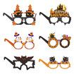 12pcs Halloween Photo Glasses Happy Halloween Decorations Photo Props for kids Paper Horror Glasses Pumpkin Bat