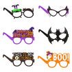 12pcs Halloween Photo Glasses Happy Halloween Decorations Photo Props for kids Paper Horror Glasses Pumpkin Bat