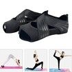 Yoga Socks Women Toeless Anti-skid Socks for Pilates Barre Ballet Bikram Workout Size L-Black