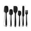 Spatulas for Nonstick Cookware, 6 Pcs Seamless Bpa-Free Silicone Spatula Set for Baking, Cooking
