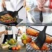 Spatulas for Nonstick Cookware, 6 Pcs Seamless Bpa-Free Silicone Spatula Set for Baking, Cooking